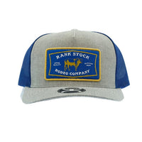 Hooey "Rank Stock" Trucker Cap in Grey/Blue