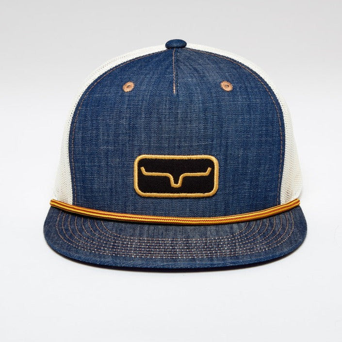 Kimes Ranch Workhard Trucker- Denim