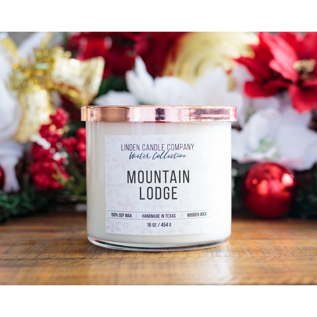 Linden Candle Company 16oz Wooden Wick Candle