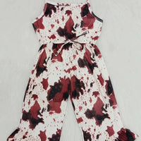 Baby & Toddler Girl's Cow Print Jumpsuit