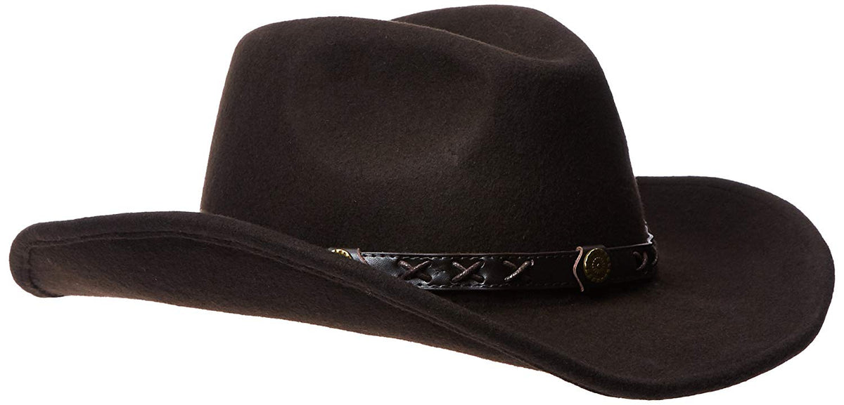 Twister Dakota Crushable Wool Felt Hat in Brown