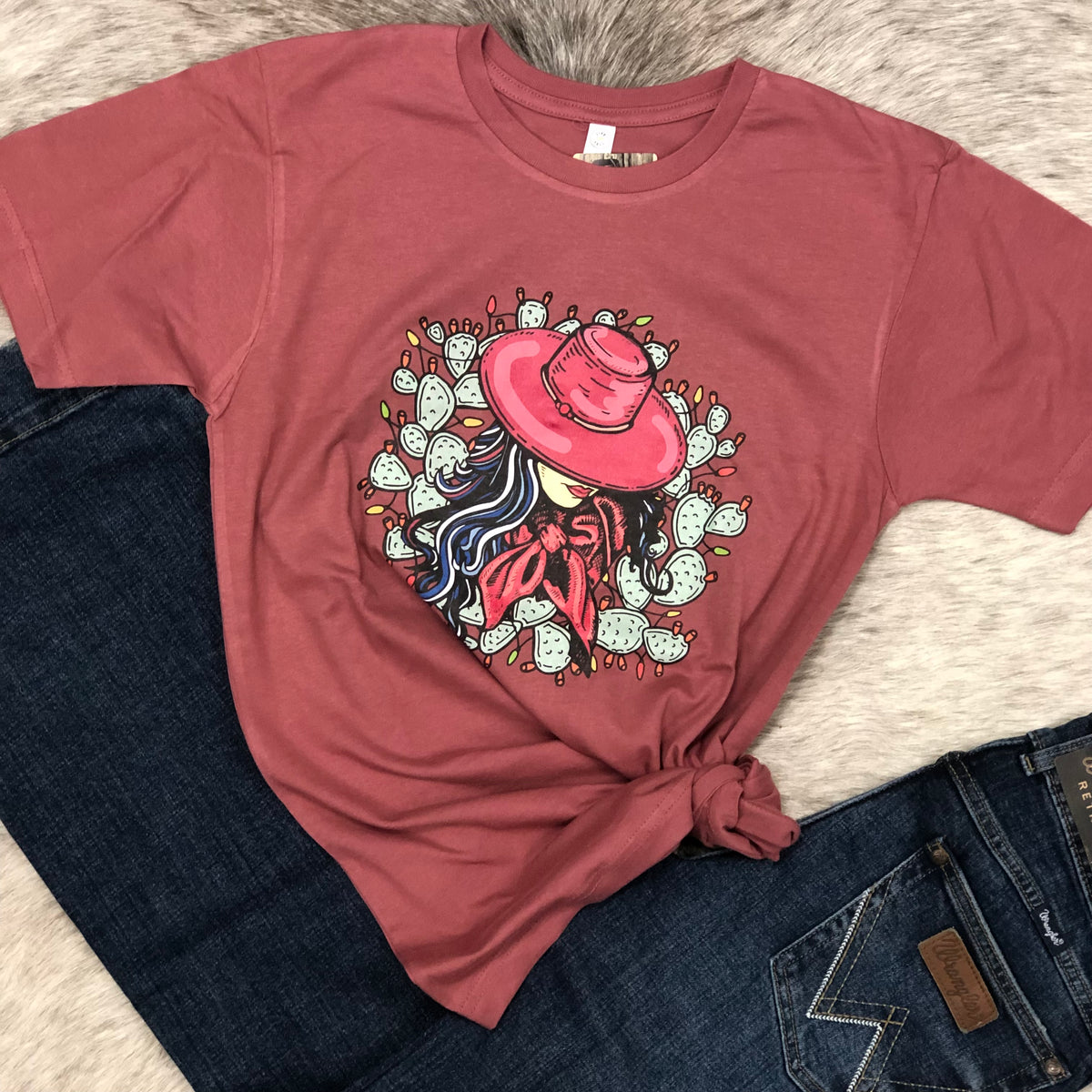 Wild Rag Christmas Cacti Graphic Tee