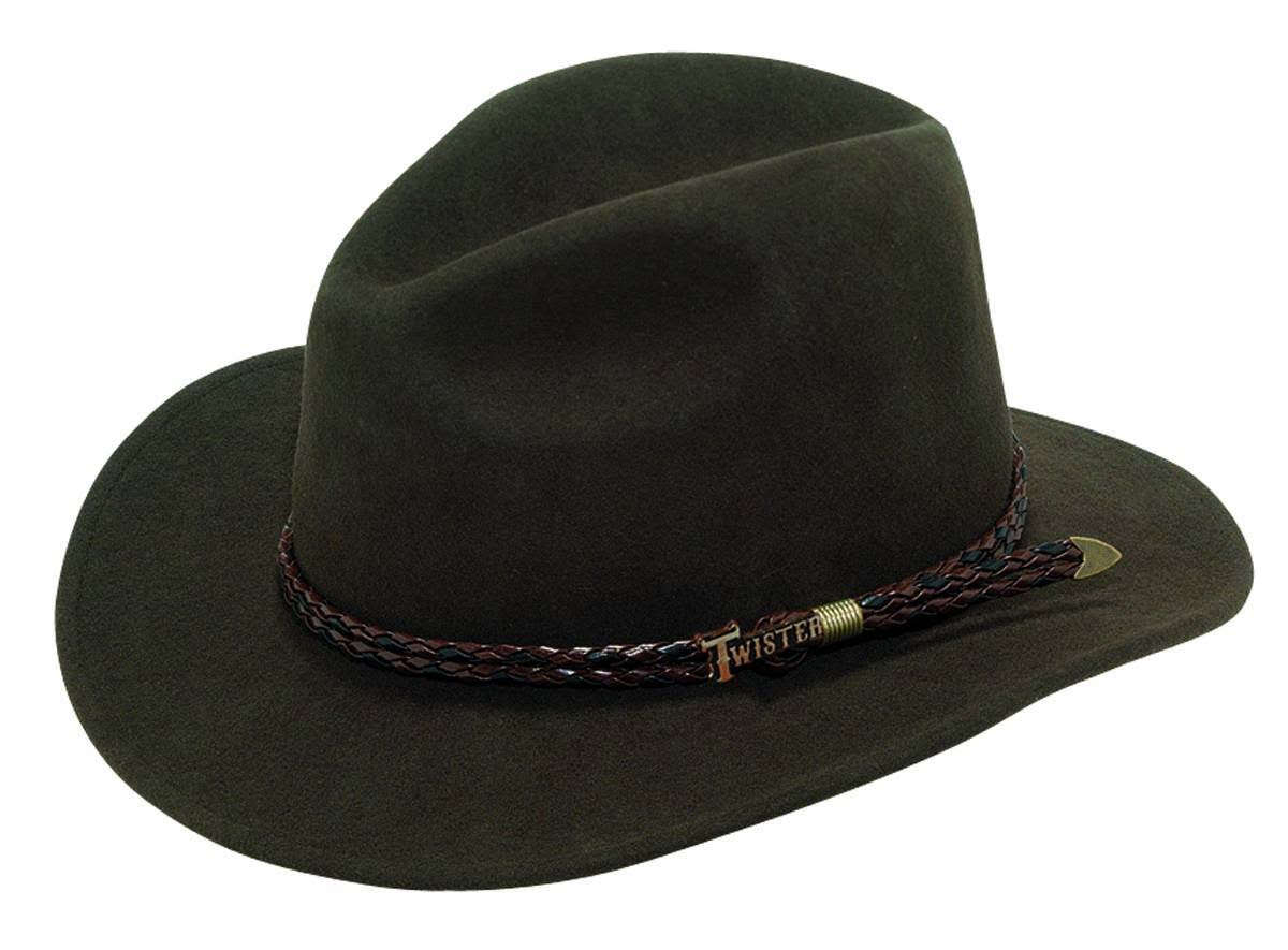Twister Omaha Crushable Wool Felt Hat- Brown