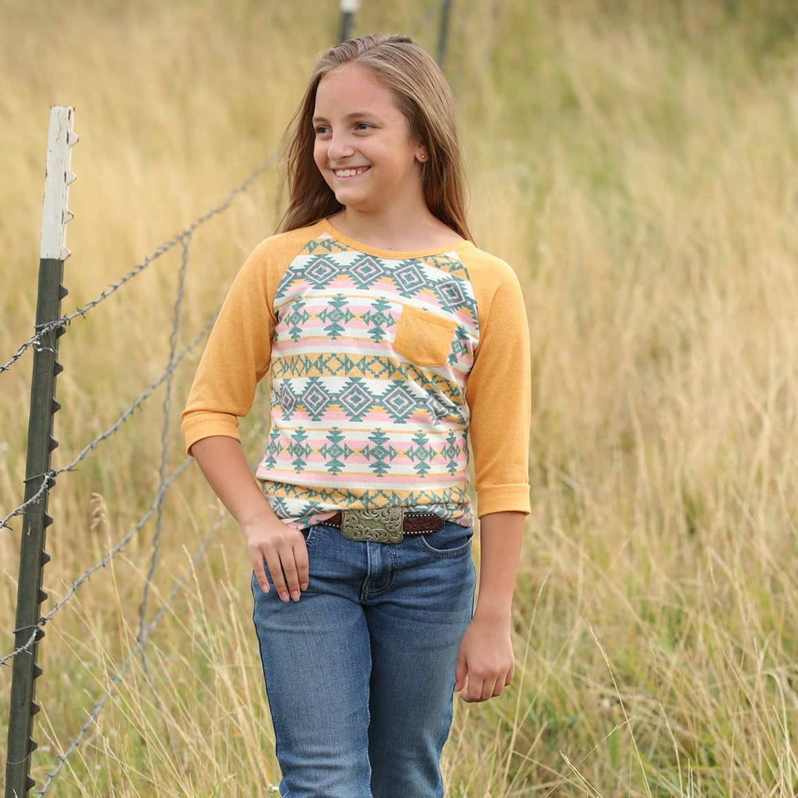 Cruel Girl's Raglan 3/4 Sleeve