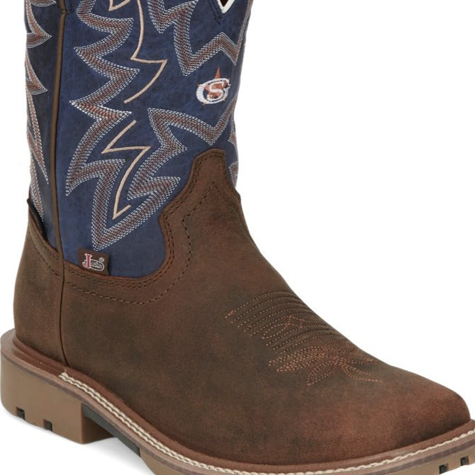 Justin waterproof cowboy boots fashion