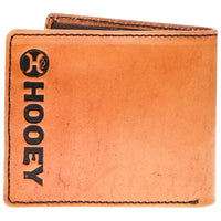 Hooey "Phoenix" Bi-fold Wallet in Tan and Turquoise