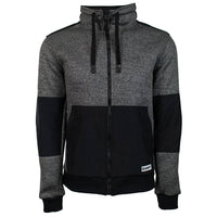 Hooey Men's Sweater Full Zip Tech Jacket-Charcoal/ Black