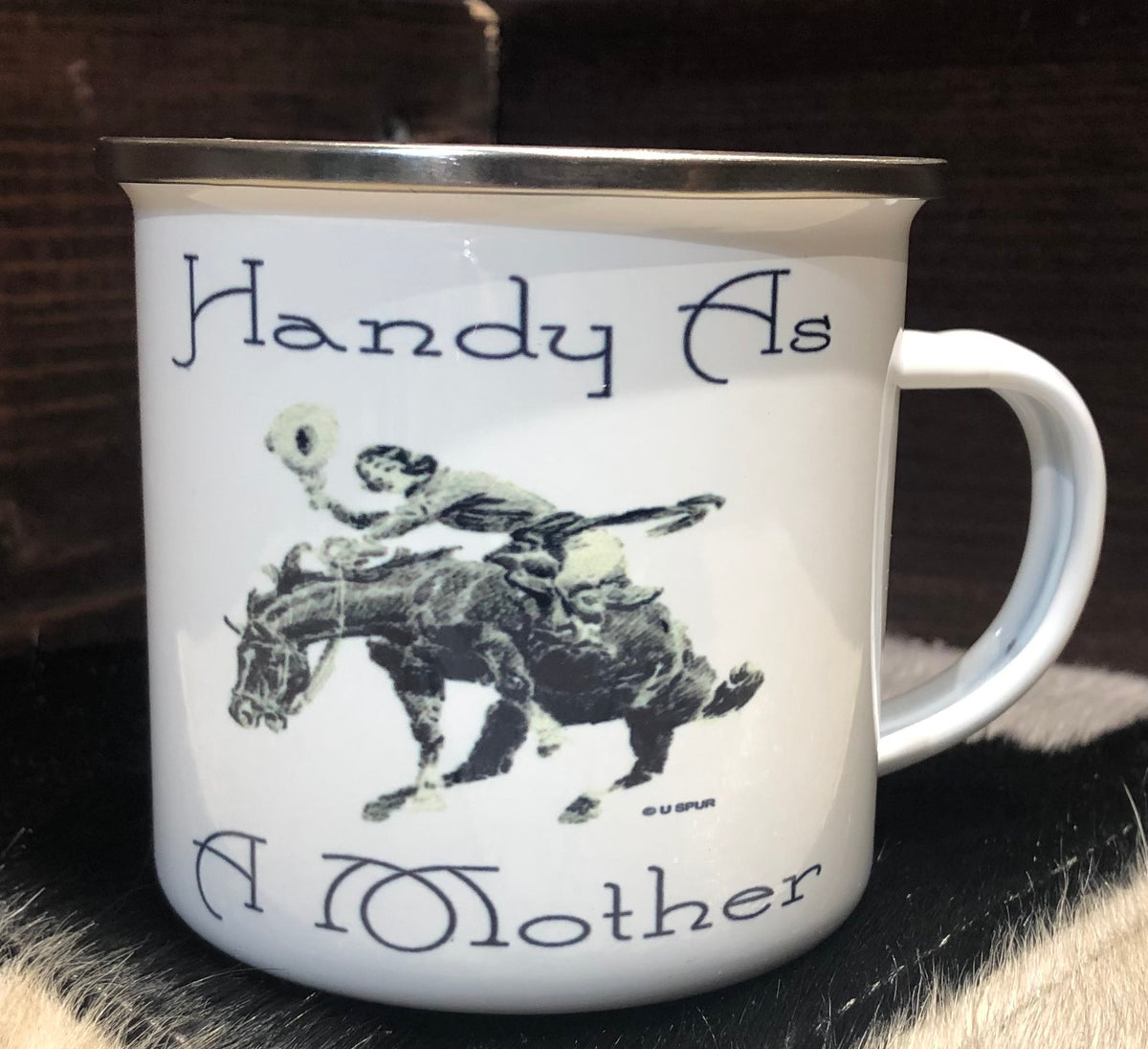 Handy as a Mother Campfire Mug