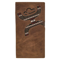 Hooey Original "Hands Up" Nomad Rodeo Wallet in Brown