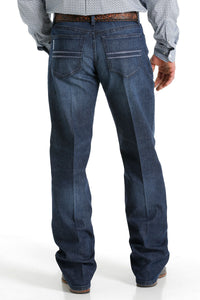 Cinch Men's White Label Relaxed Straight Jean in Dark Stonewash