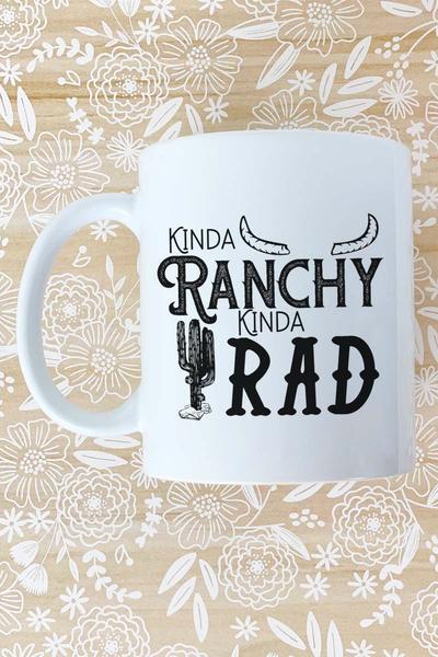 Kinda Ranch Kinda Rad White Mug - 11oz