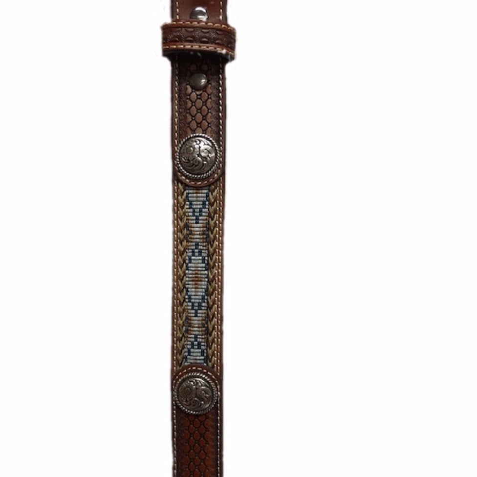 Ariat Boy's Ribbon Inlay Concho Belt