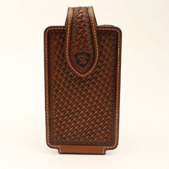 Ariat Brown Leather Basketweave Cell Phone Case – Branded Country Wear