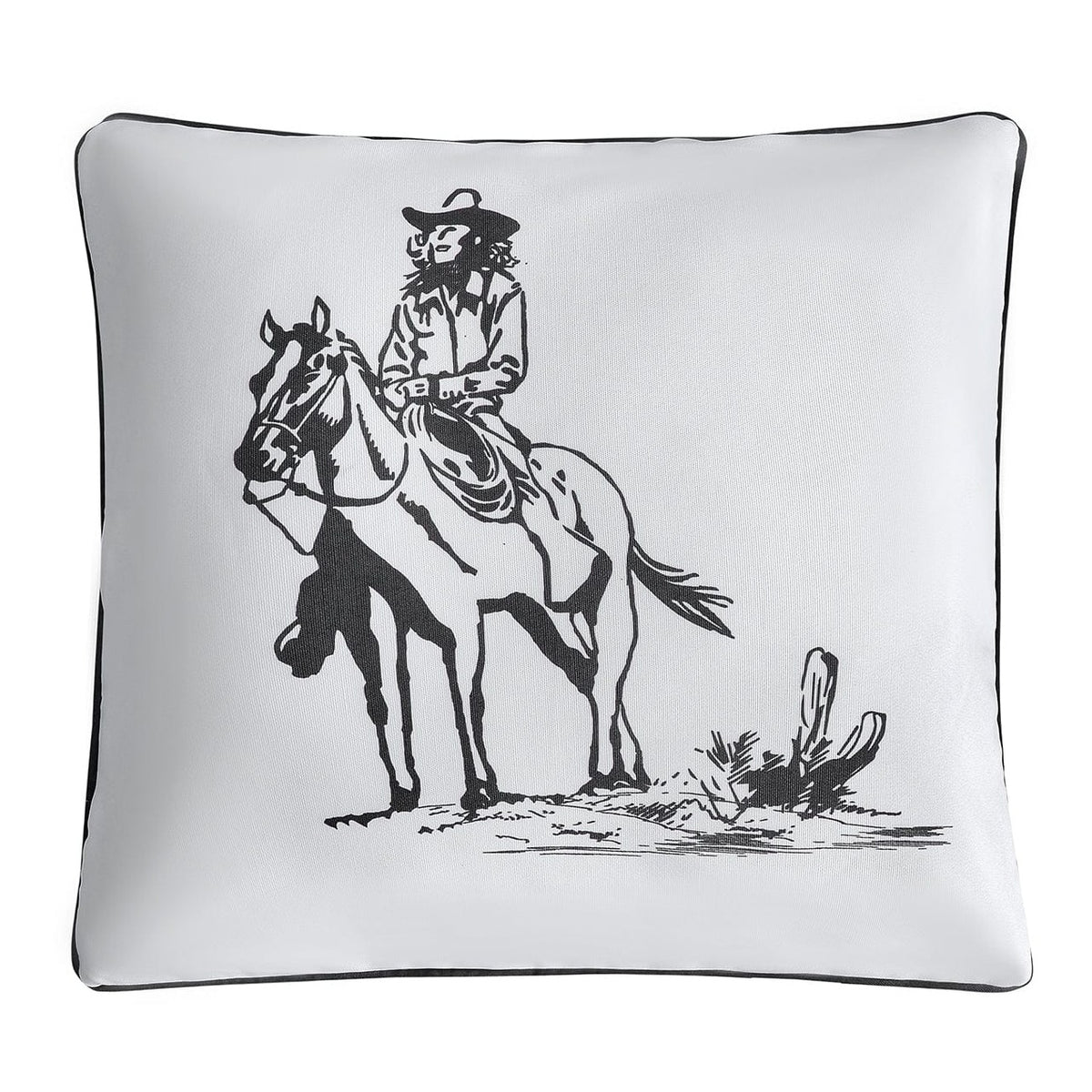 Ranch Life Cowgirl Decorative Throw Pillow