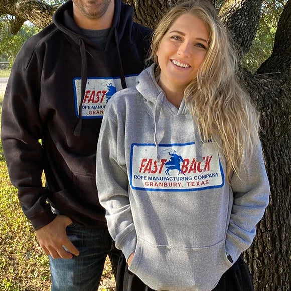 Fast Back Men s Retro Logo Hooded Sweatshirt in Grey XX Large