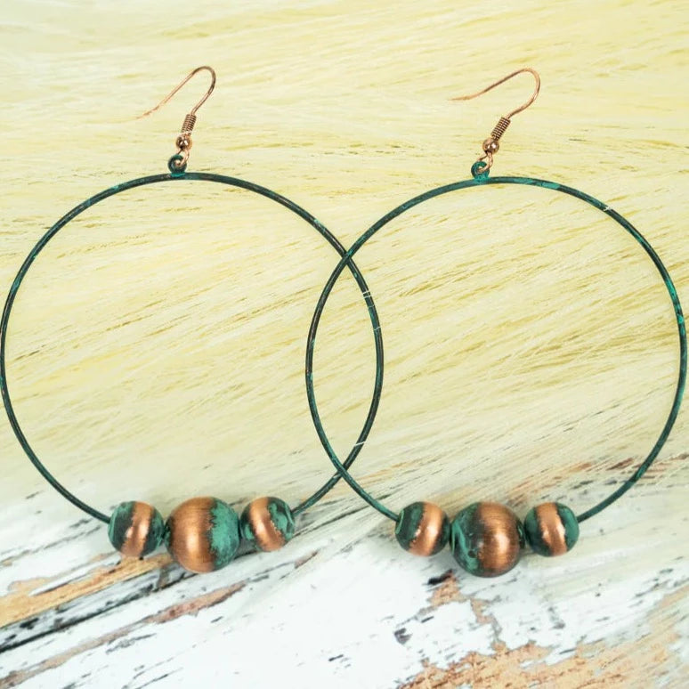 Tryon Pearl Hoop Earrings (3 colors available)