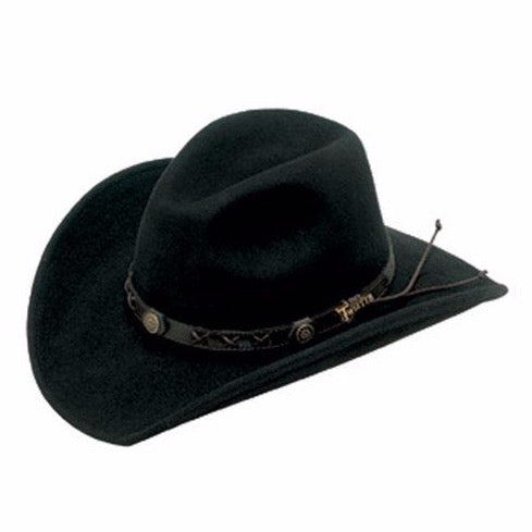 Twister Dakota Crushable Wool Felt Hat in Black
