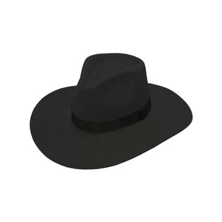 Twister Pinch Front Black Felt Hat