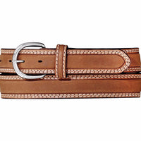 Tony Lama Men's Double Stitch Stockman Belt
