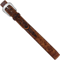 Tony Lama Men's Rustic Ostrich Belt
