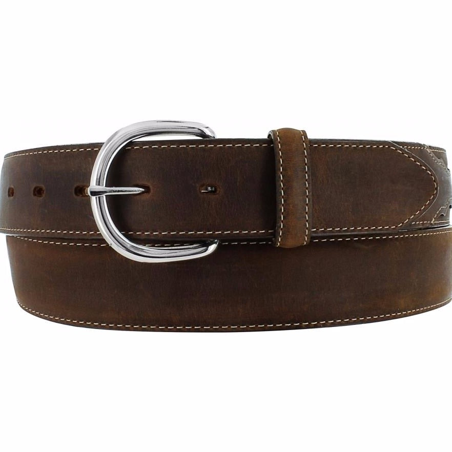 Justin Men's Classic Brown Western Belt