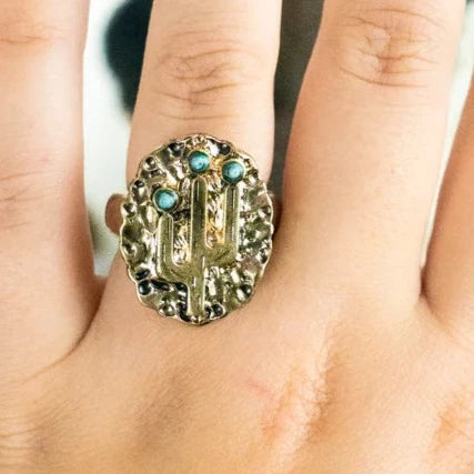 Turquoise 2025 cactus ring