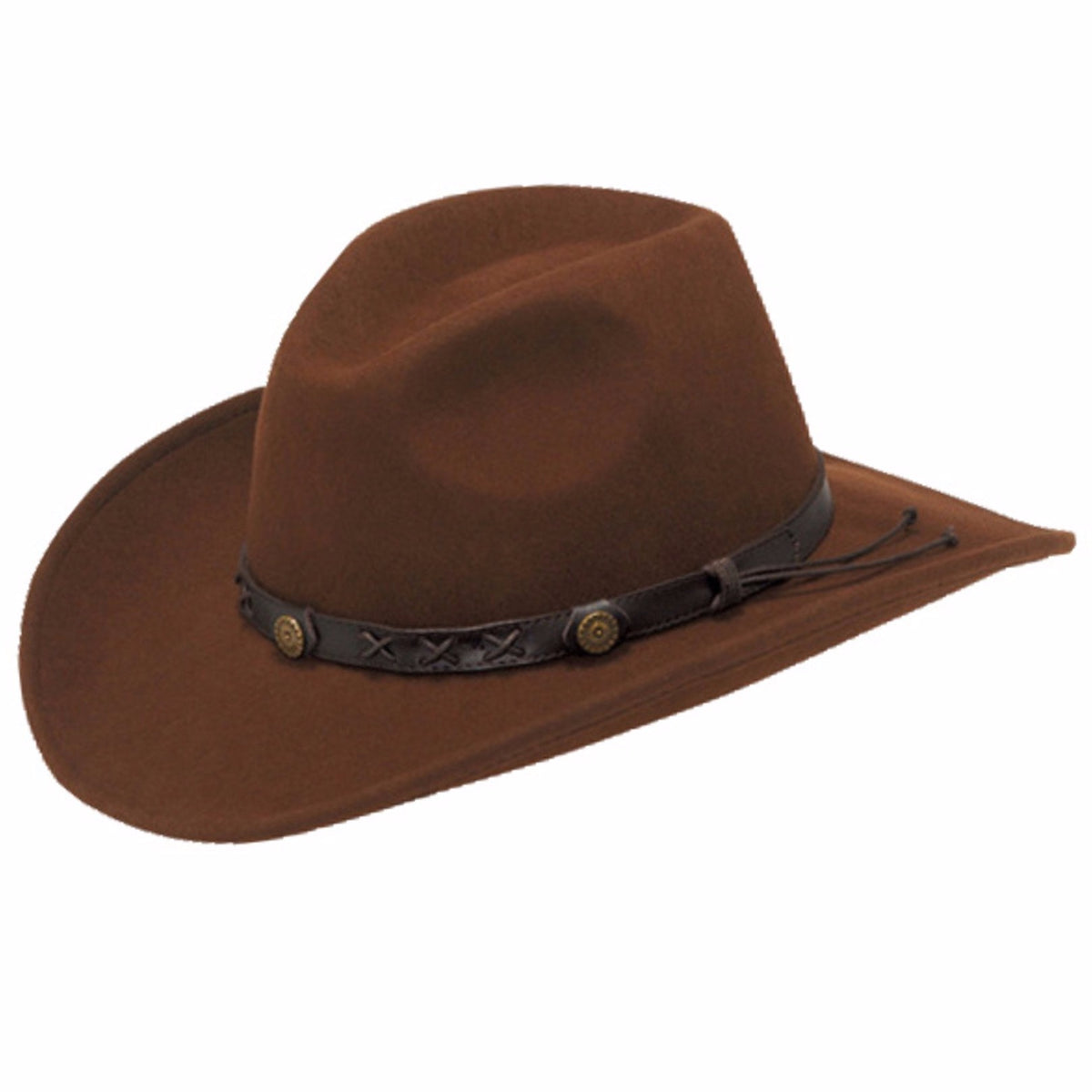 Twister Dakota Crushable Wool Felt Hat in Chestnut