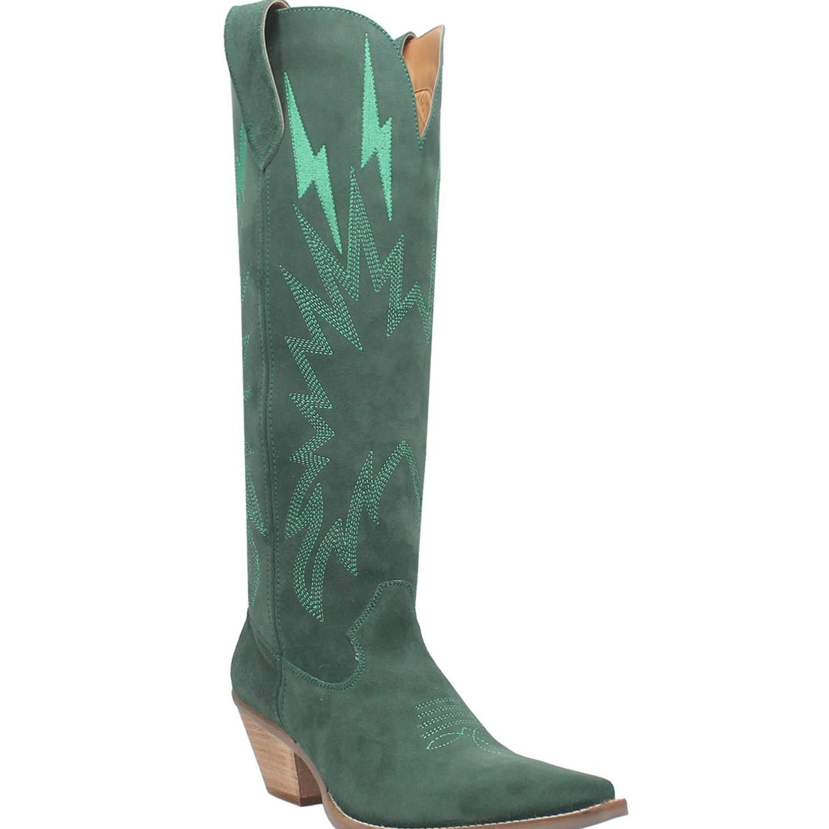 Dingo Women's Thunder Road Suede Boot in Green