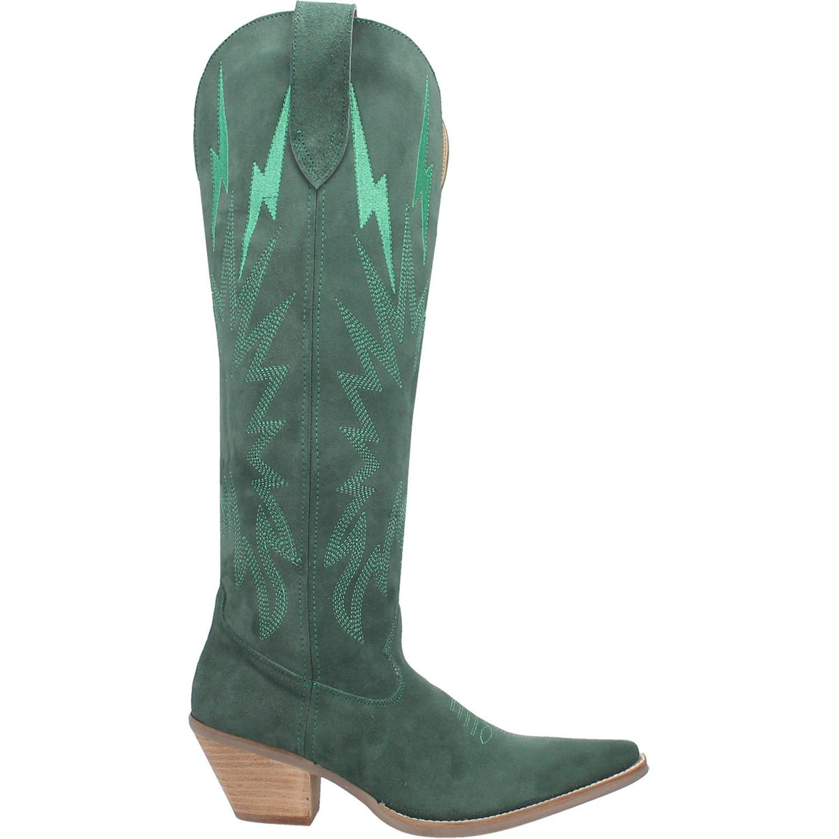 Dingo Women's Thunder Road Suede Boot in Green