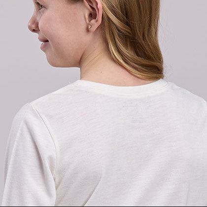 Roper Girl's L/S Sleeping Horse Tee in Cream