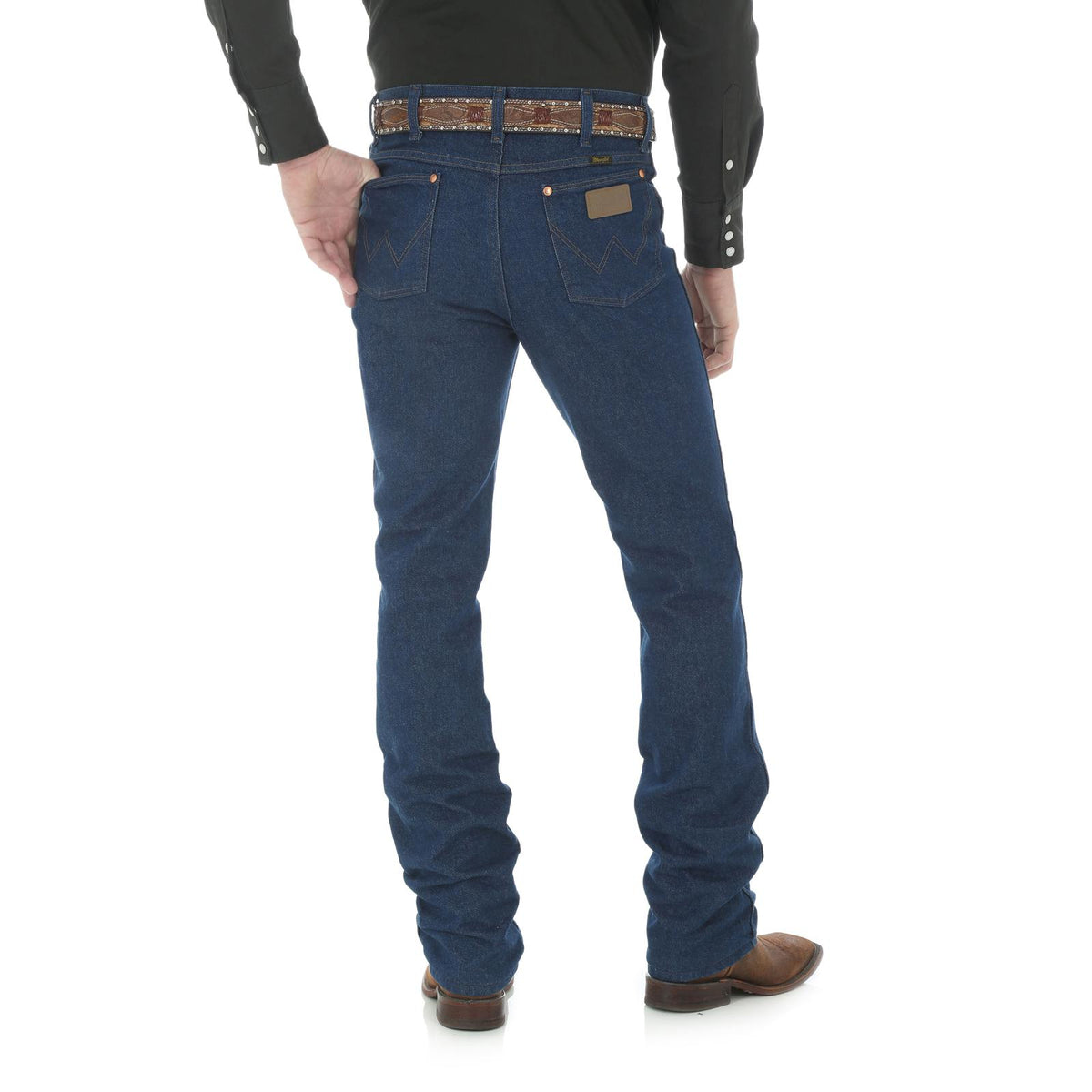 Wrangler Men's Cowboy Cut Slim Fit Jean in Prewash Indigo