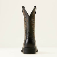 Ariat Men's Sport Western Wide Square Toe Cowboy Boot in Black Deertan/Black