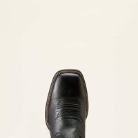 Ariat Men's Sport Western Wide Square Toe Cowboy Boot in Black Deertan/Black
