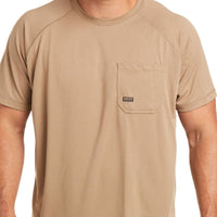 Ariat Men's Rebar Heat Fighter Staple T-Shirt in Khaki