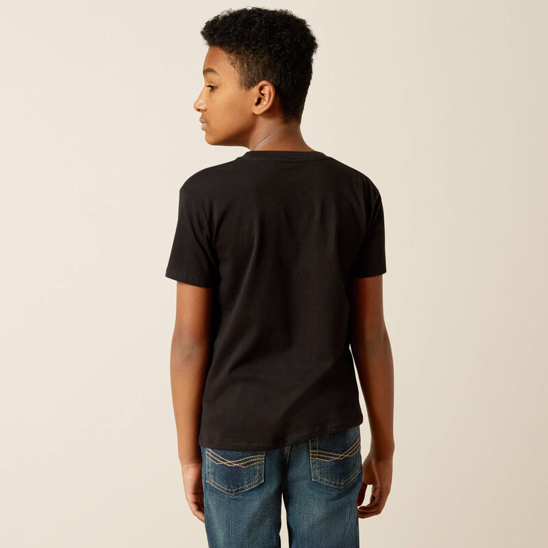 Ariat Boy's Viva Mexico Logo T-Shirt in Black