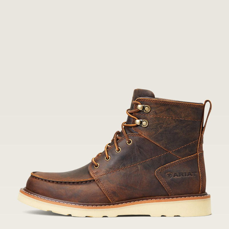Ariat Men's Recon Lace Work Boot in Barn Brown