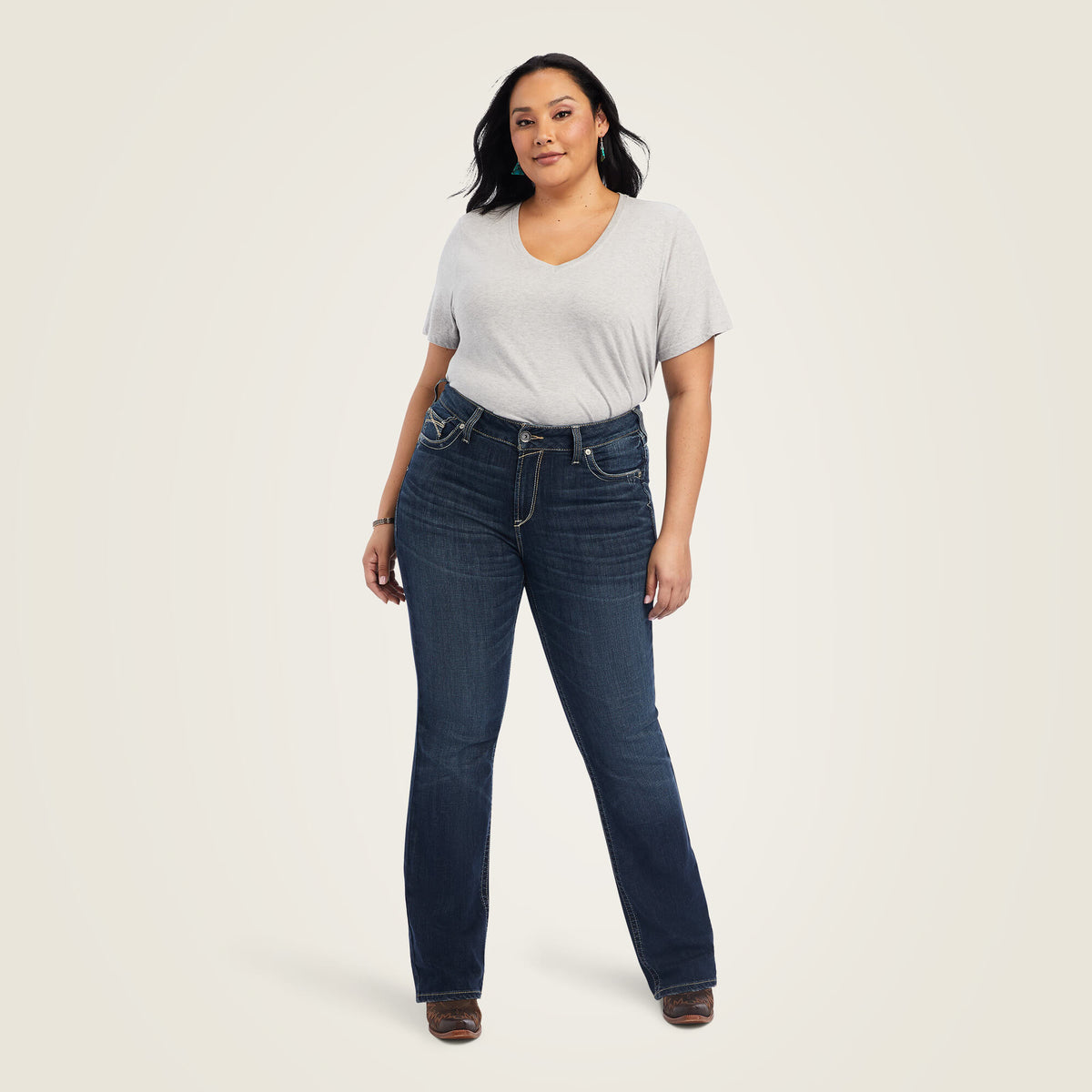 Ariat R.E.A.L. Women's Lexie Perfect Rise Bootcut Jean in Missouri (Available in Regular & Plus Sizes)