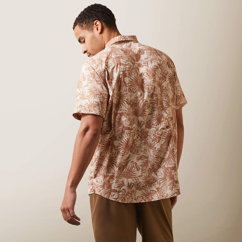 Ariat Men's VentTEK Outbound Fitted Shirt- Oyster Grey