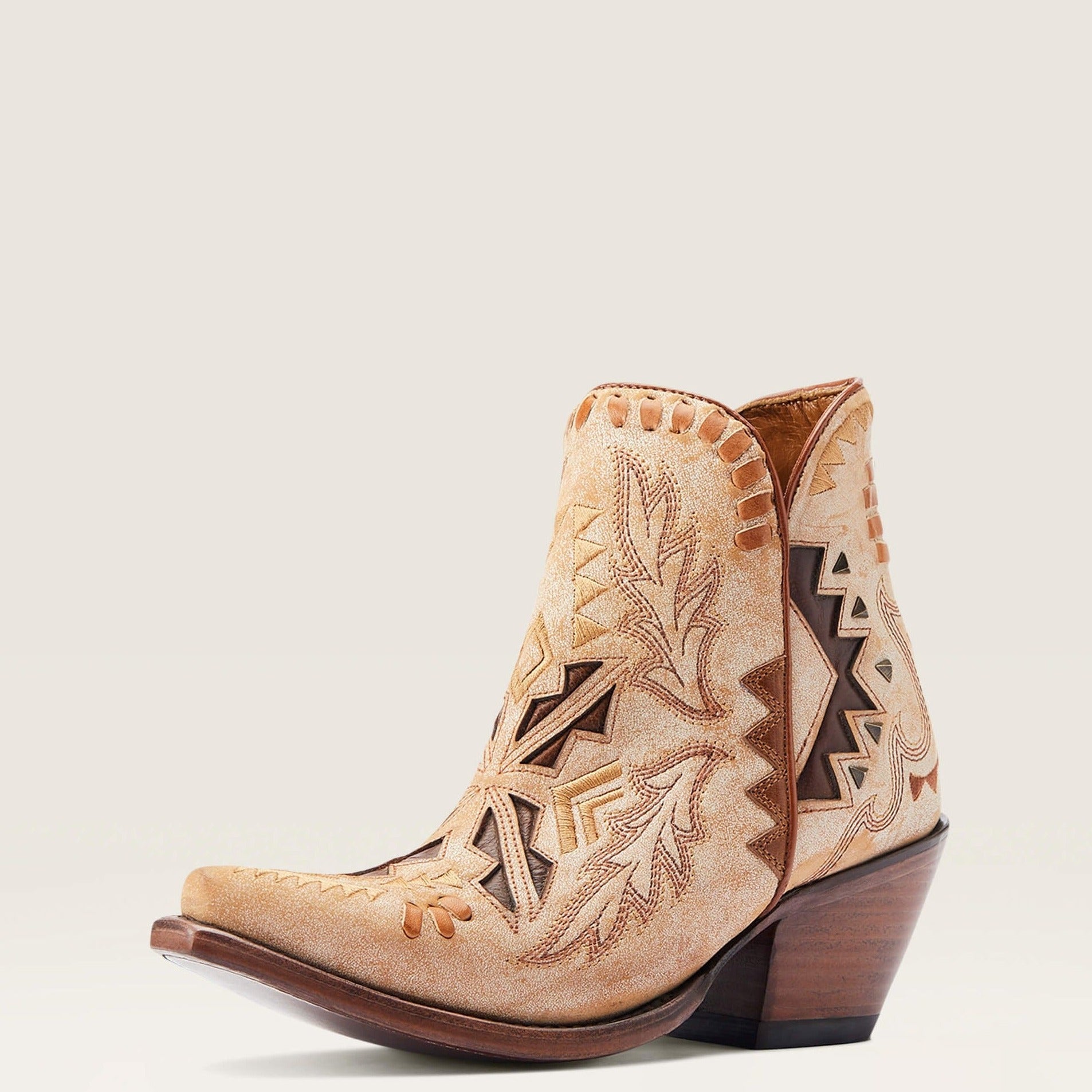 Ariat Women's Mesa Western Bootie in Crema – Branded Country Wear