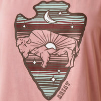 Ariat Women's Buffalo Rising Graphic Tee-Island Blush