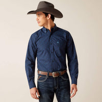 Ariat Men's Pollerd Fitted Long Sleeve Western Button Down Shirt