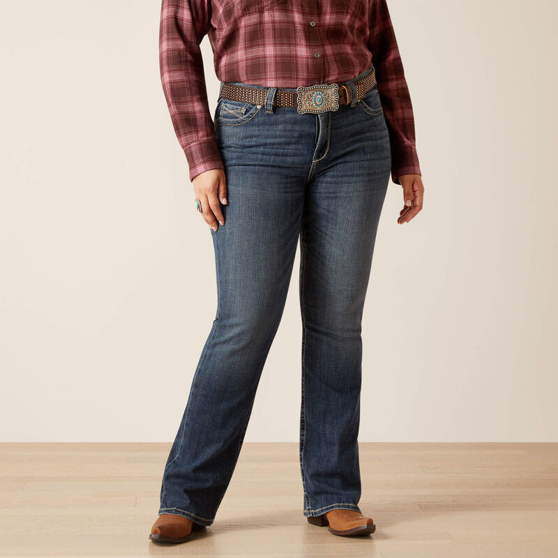 Ariat R.E.A.L Women's Halyn Perfect Rise Boot Cut Jean (Available in Regular & Plus Sizes)