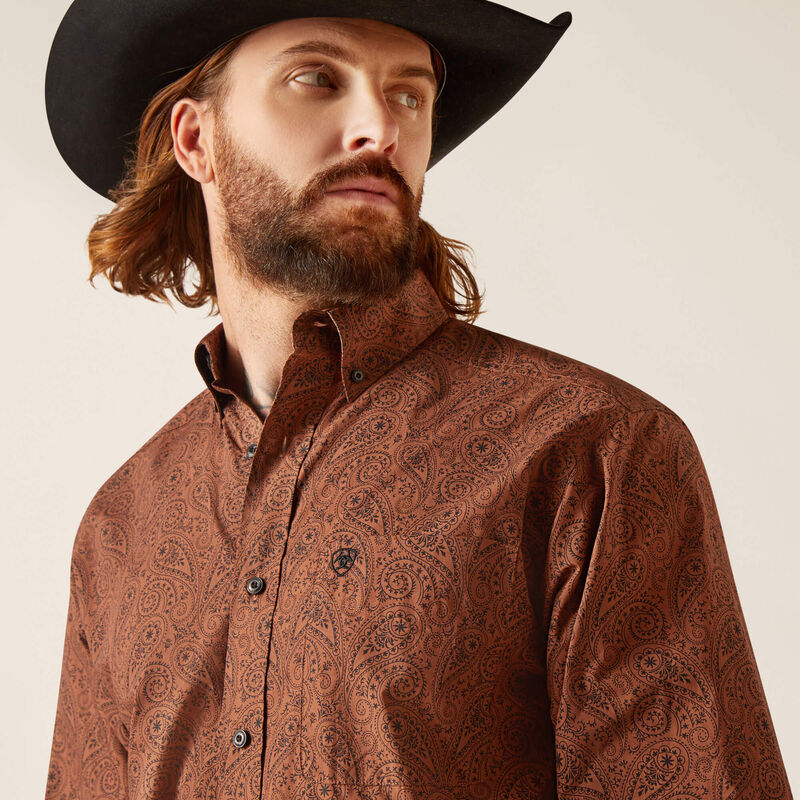 Ariat Men's Nicky Classic Fit Long Sleeve Western Button Down Shirt