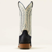 Ariat Men's Futurity Time Western Boot in Polo Blue Roughout/ Blanco
