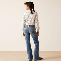 Ariat R.E.A.L. Girl's Hope Stretch Fit Bootcut Jean in Tennessee Wash