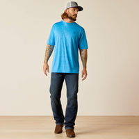 Ariat Men's SW Shield Charger T-Shirt in Brilliant Blue