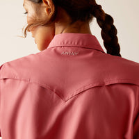 Ariat Women's VentTEK S/S Western Button Down Shirt in Slate Rose