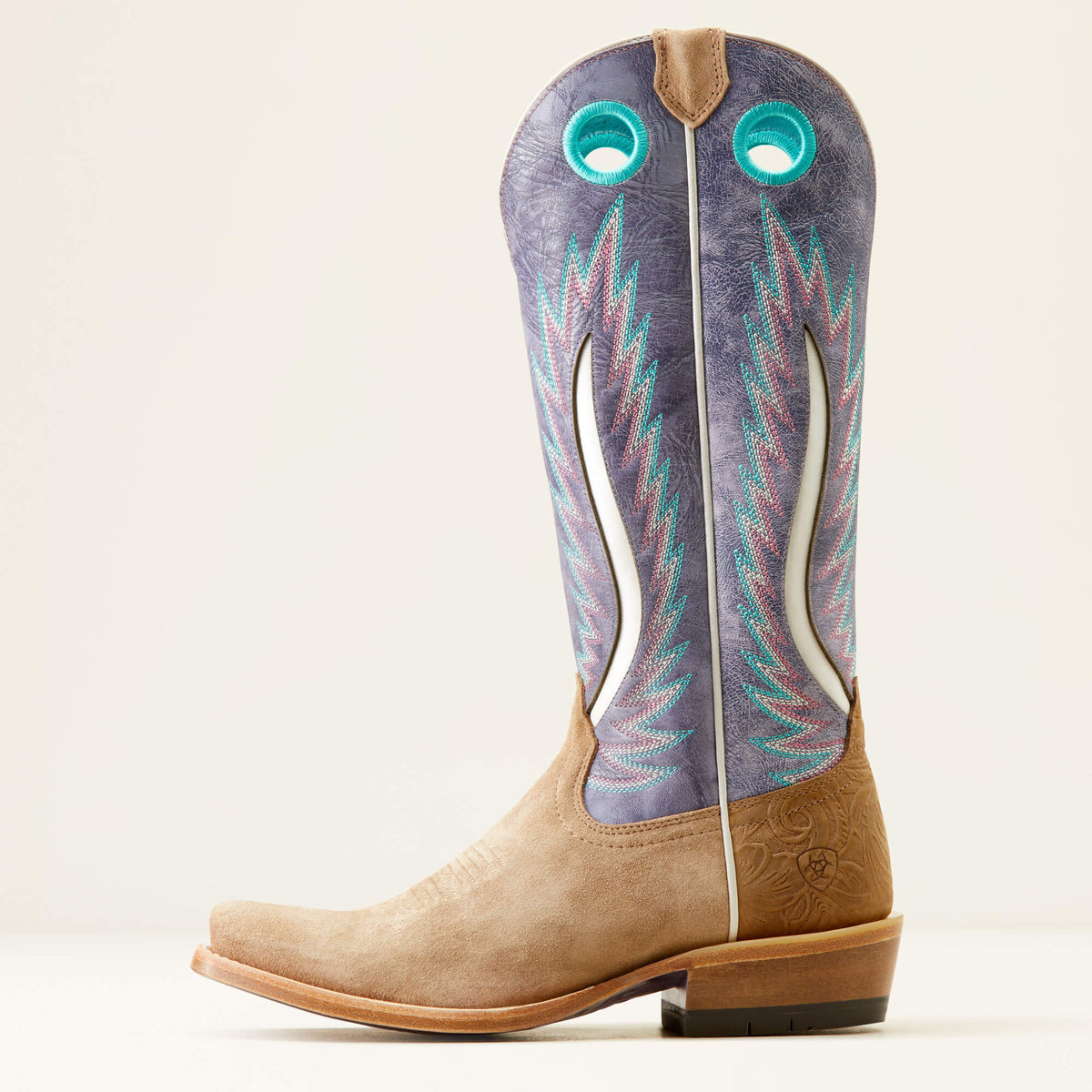 Ariat Women's Futurity Fort Worth Western Boot in Truly Taupe/ Lavender Fields