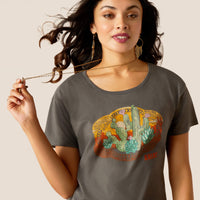 Ariat Women's Buckle Up T-Shirt in Graphite