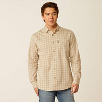 Ariat Men's Morgan Modern Fit Shirt in Pumice Stone